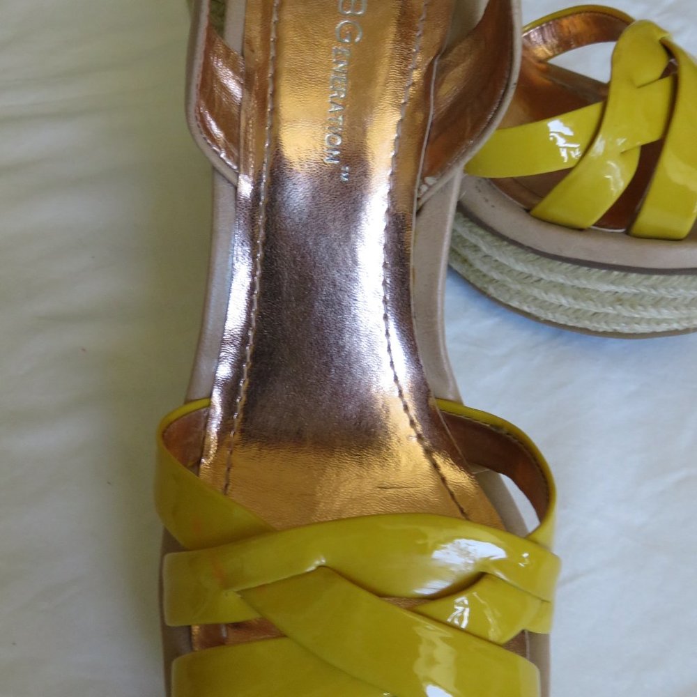 BCBGenetation Lemon glow Wedge Platform Espadrille 7 - Picture 6 of 9